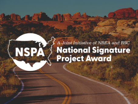 NSPA logo on image of a desert road