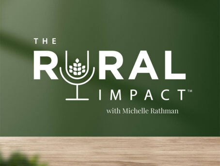 The Rural Impact with Michelle Rathman podcast logo.