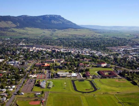 EOU Campus with Mount Emily and the City of La Grande in the Background